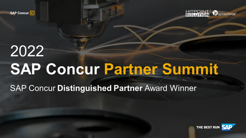 2022 SAP Concur Partner Summit — SAP Concur Distinguished Partner Award Winner
